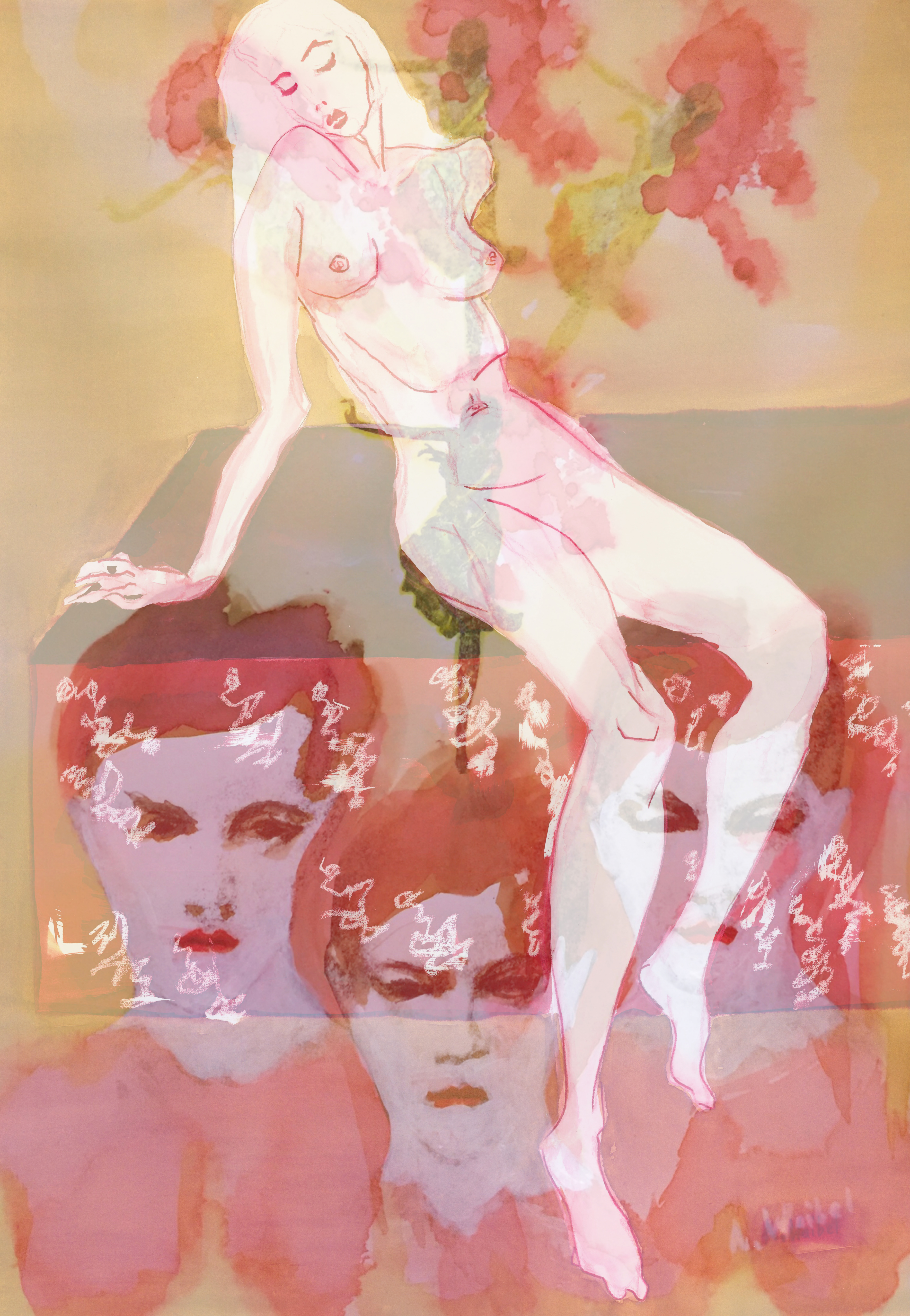 Zwischenwelten. Mischtechnik