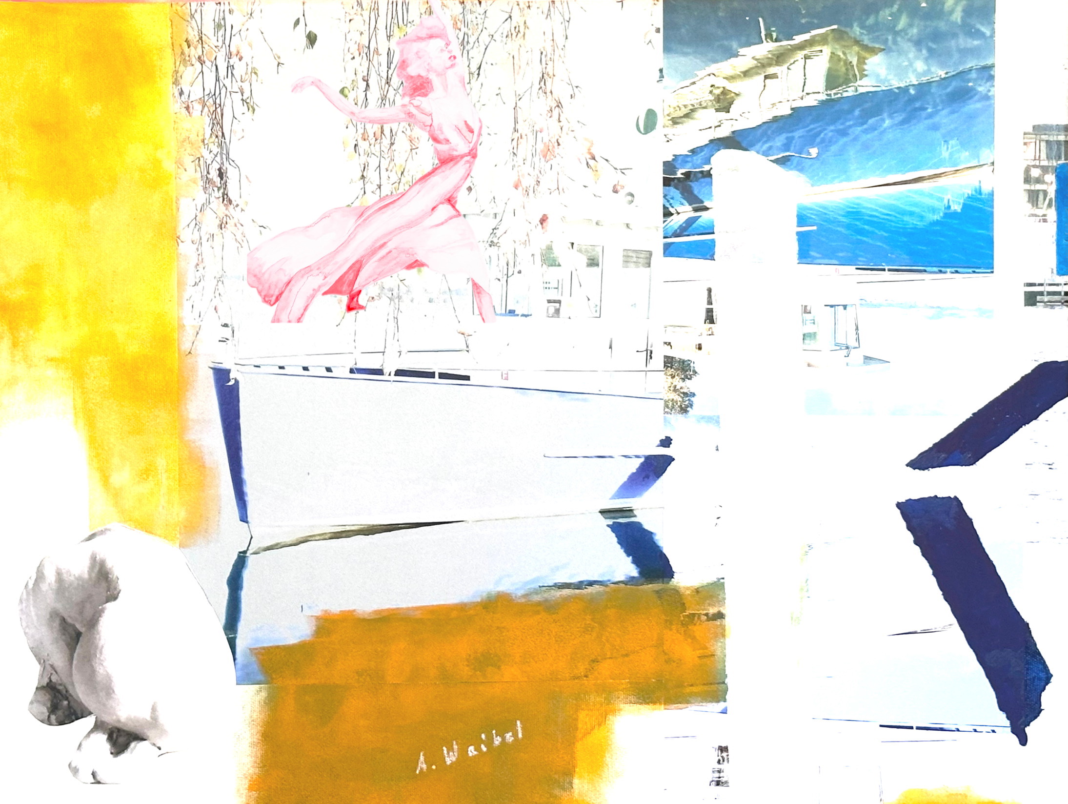 Greifensee. Mischtechnik auf Acrylglas