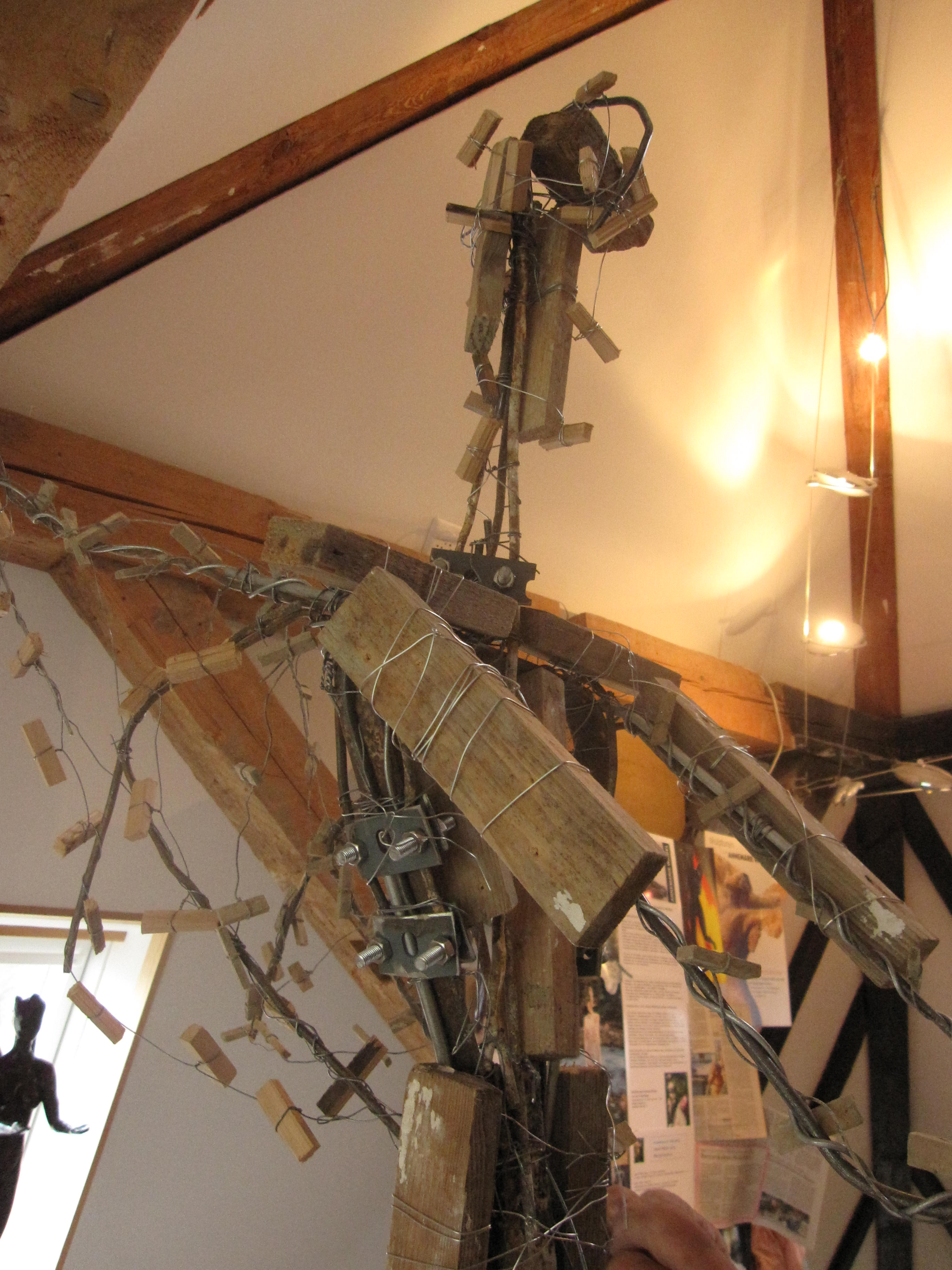 Armierung für lebensgrosse Bronzeskulptur